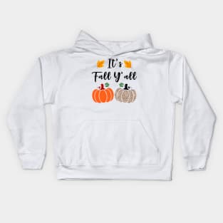 It's Fall Y'all Cute Gnomes Pumpkin Spice Season Kids Hoodie